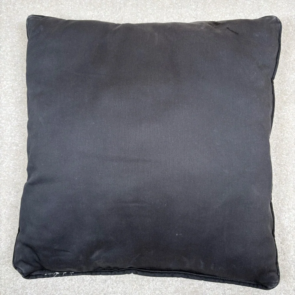 Julianna James Horse Tapestry Throw Pillow Vtg 16x16 Equestrian Decor‎ Black